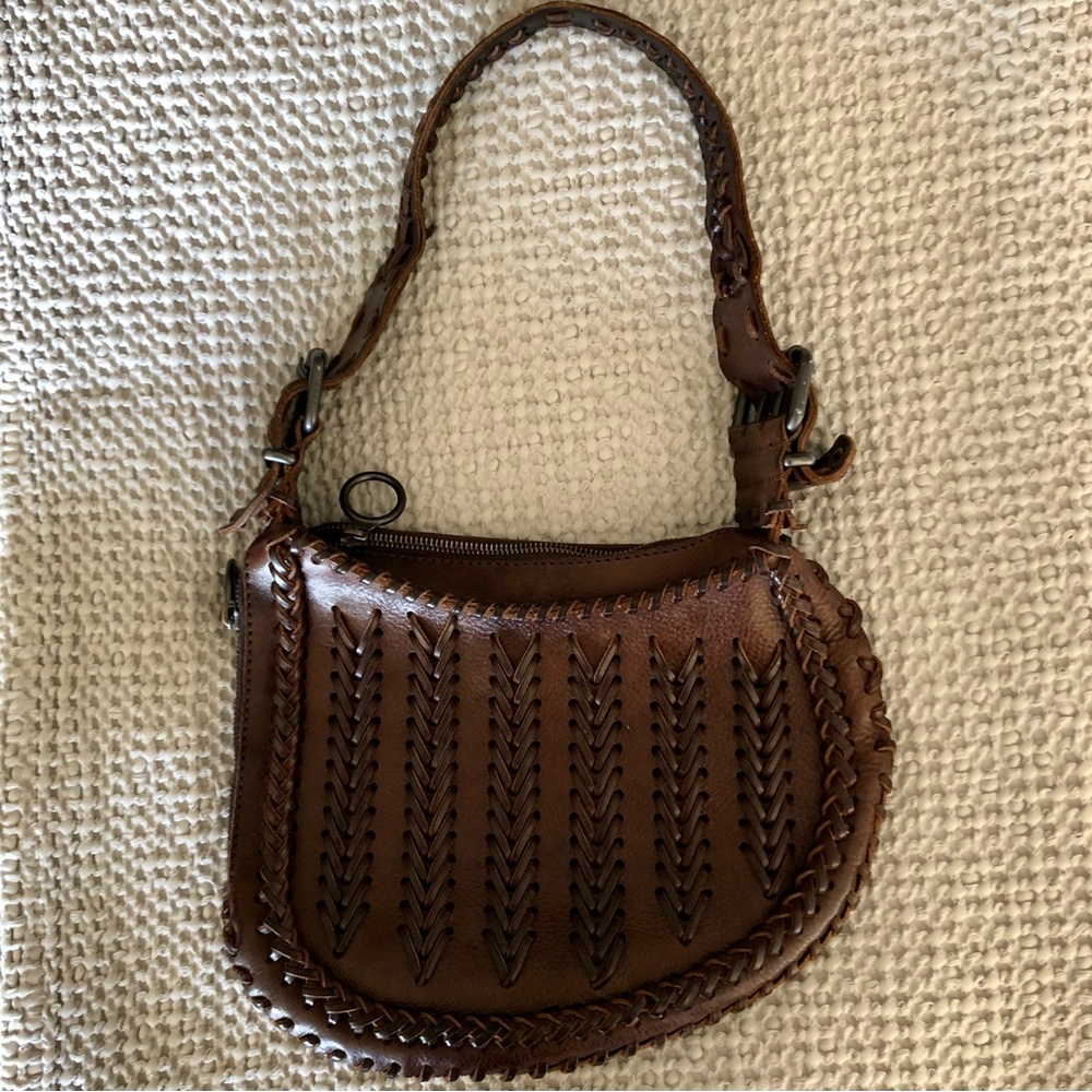 Fendi Brown Leather Shoulder Bag